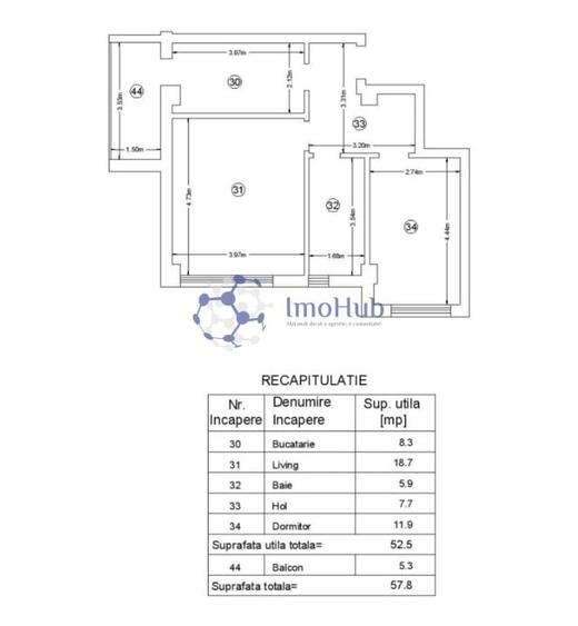 Apartament 2 camere Intabulat - Moara de Vant - 2