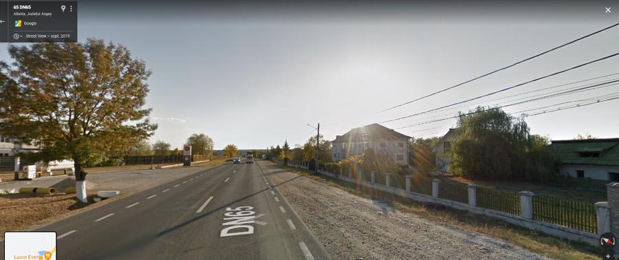 Imobil teren 6141mp centru Albota, stradal DN65,pretabil activitati - 2