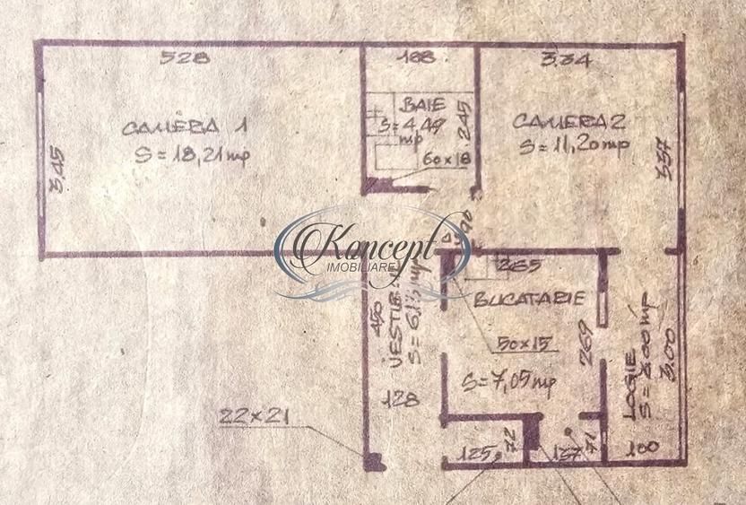 Apartament decomandat, la etajul 1 - 9