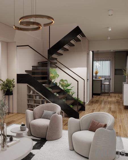 Penthouse pe 3 niveluri | 135,1 mp utili | Terase 85,6 mp | WINGS - 1