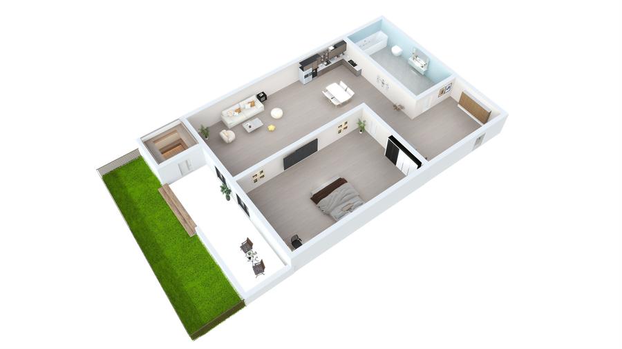 Apartament 2 camere, 43,6 mp + grădină 21 mp, lângă Lacul Binder - 6