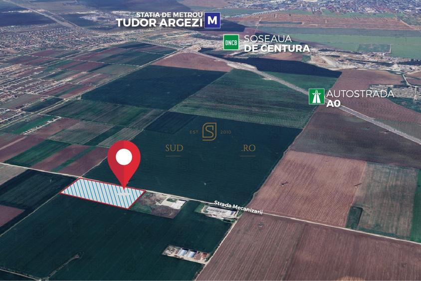 Teren generos in Sudul Capitalei, 25.000 mp, langa Berceni si nod rutier A0 - 5