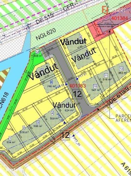 Teren intravilan, suprafata de 504 mp, cartier nou, in Utvin - ID V506 - 3