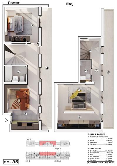3 camere intr-un penthouse spectaculos in ansamblul The Icon - 12