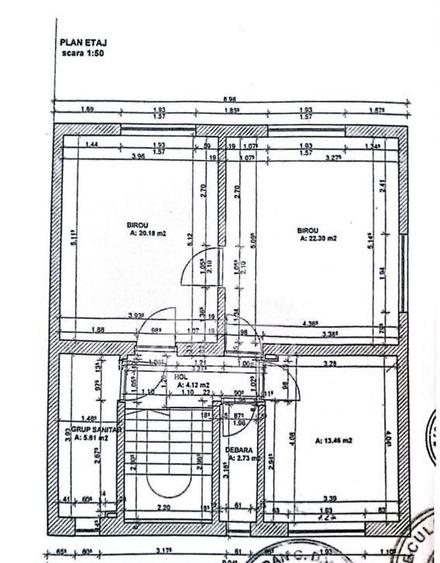 Casa cu 5 camere, 2 bai, pretabila pentru birouri. Girocului - 6