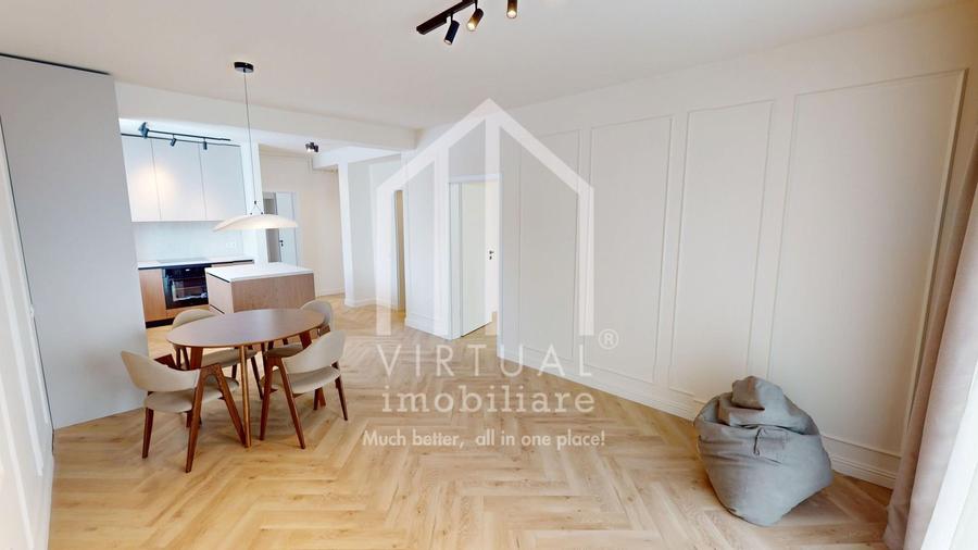 Ap. cu 3 camere-etaj intermediar, mobilat partial -75mp utili + terasa - 4