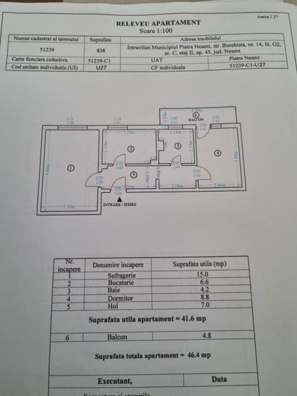 Vand apartament 2 camere precista str burebista - 3