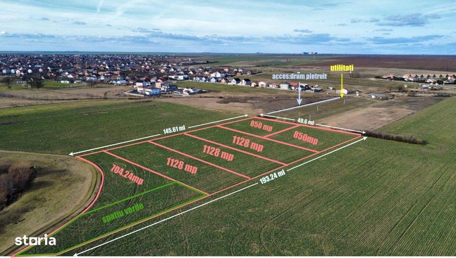 Oportunitate invest. - PUZ. finalizat blocuri - 6 parcele - comis. 0% - 1