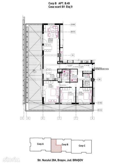 Carpathia Residence- Apartament 4 camere-Decomandat| 151,27 m2 - 9