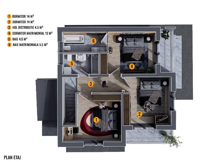 casa 4 camere SmartEnergy complex centru Chiajna - 5