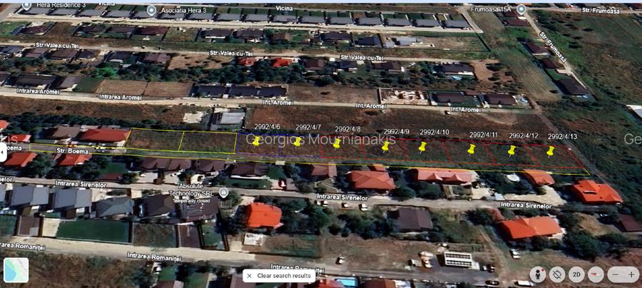 Domnesti, Strada Boema (Fortului), Intravilan, 4,080 mp