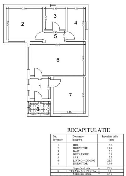  Militari - Uverturii, Casa Noua 2024, 3 camere,  75mp. Curte 210mp.After School - 11