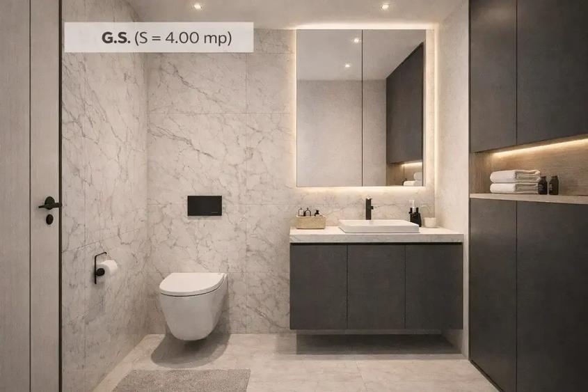 3 camere NOU 77,2 mp + balcon 12,9 mp 8 min Metrou Nicolae Teclu - 4