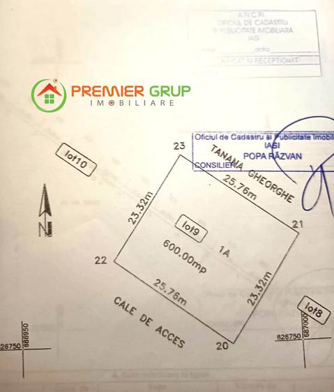 Teren intravilan 600mp, Miroslava - Vorovesti, utilitati disponibile - 4