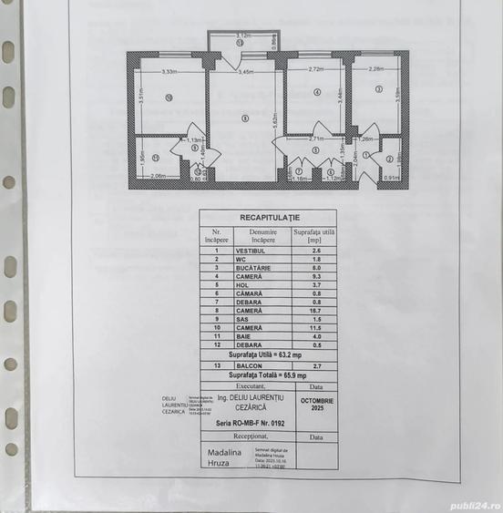 apartament 3 camere - 1