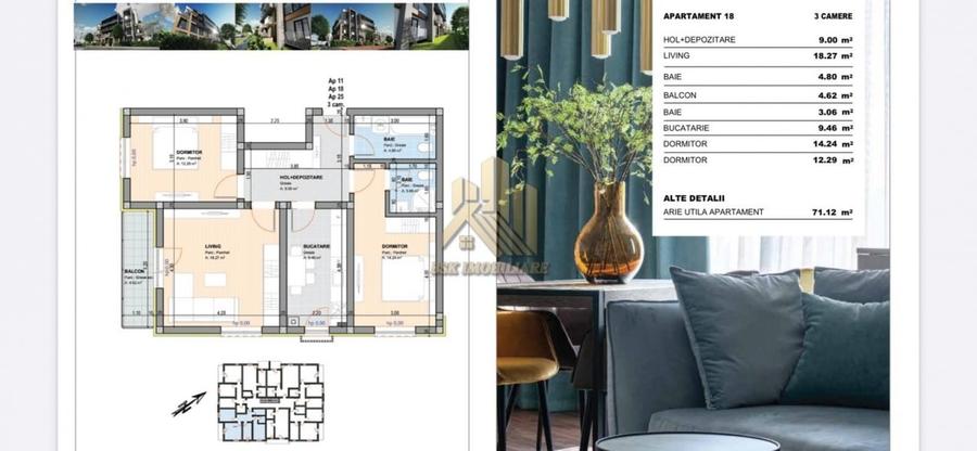 Apartament 3 camere Comision 0 - 13