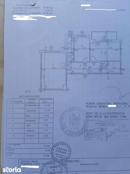 2 Camere Decomandat | Etaj 2 | 58 mp | Central - 2