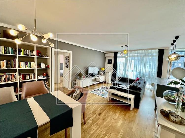 Apartament 3 cam. - 76 mp, balcon, parcare - Ansamblul Cibinium - 1