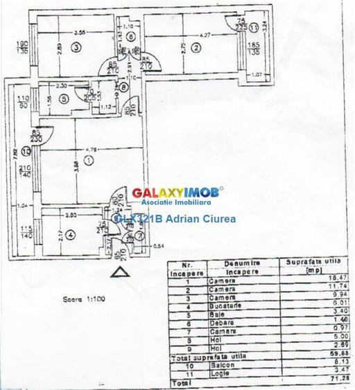 3 Camere | Drumul Taberei  | Metrou Favorit | 2 Balcoane | 72 mp - 2