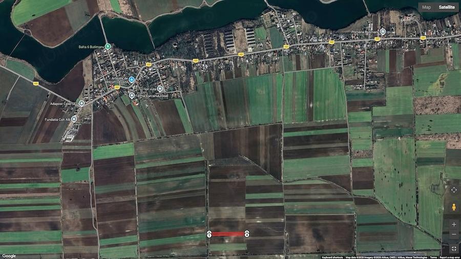 Teren de 5000 mp, în Butimanu