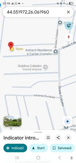 Teren Otopeni 1400 mp, 5 min  pe jos de statia metrou