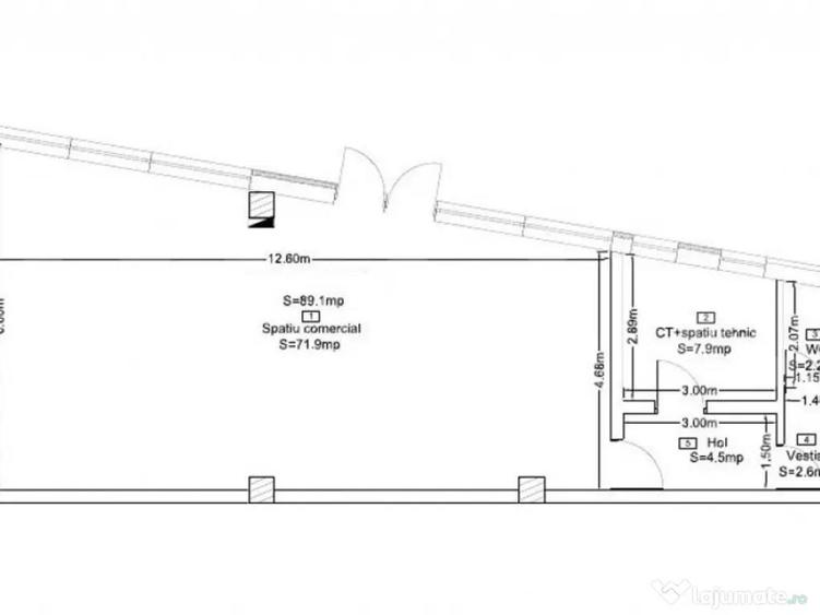 Spatiu comecial, 89 mp, bloc nou, zona Corneliu Coposu - 1