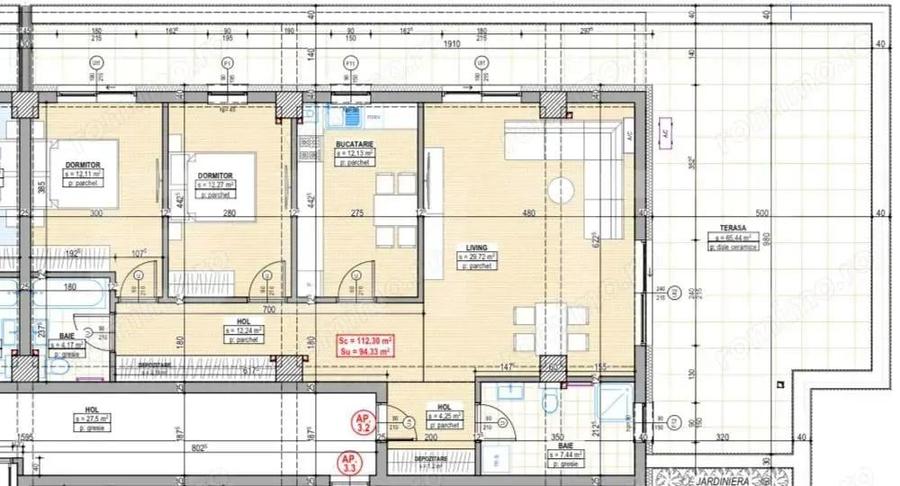 COMISION 0! Penthouse cu 3 camere, 95 mp+65 mp terasa, zona Fabrica de sticla - 4