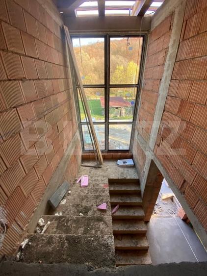 Casa P+E semifinisata cu panouri solare si pompa de caldura zona Roata Faget - 10