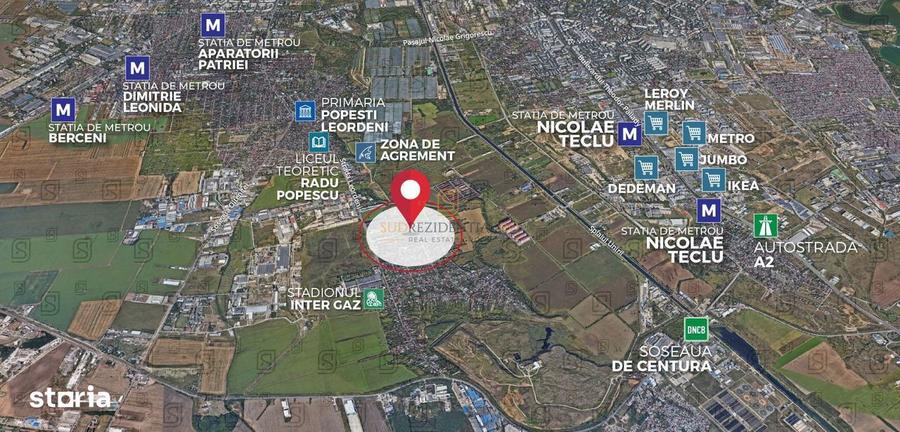 Teren intravilan de vanzare, 1705 mp, Popesti Leordeni - 3
