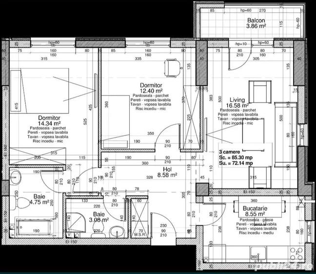 3 camere Panorama City - 3