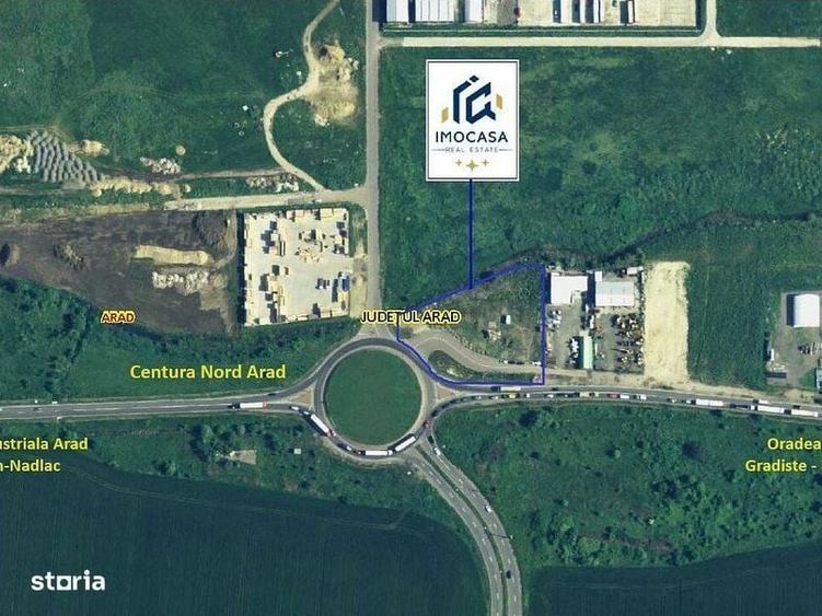 Teren de vanzare centura nord Arad Zona industriala A1 - 1