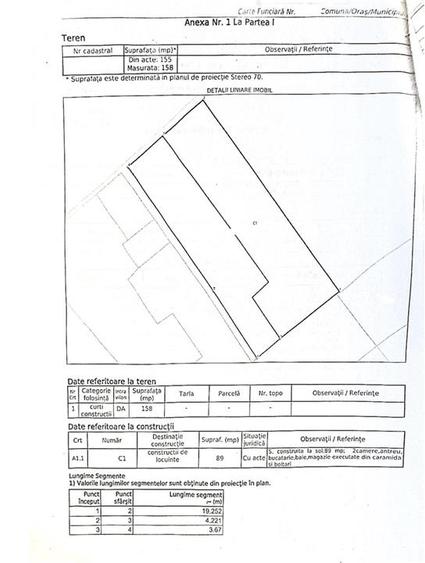 zona Liceu Balcescu Casa caramida+boltari cu teren=158 mp, Deschidere 8,8m - 2