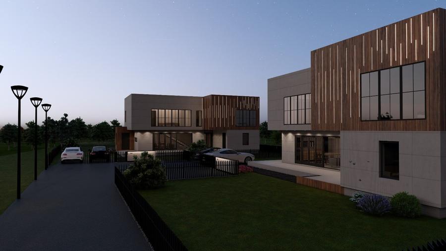 Casă Modernă 5 Camere | 200 mp | Teren 450 mp | Geamuri Mari, design industrial - 3
