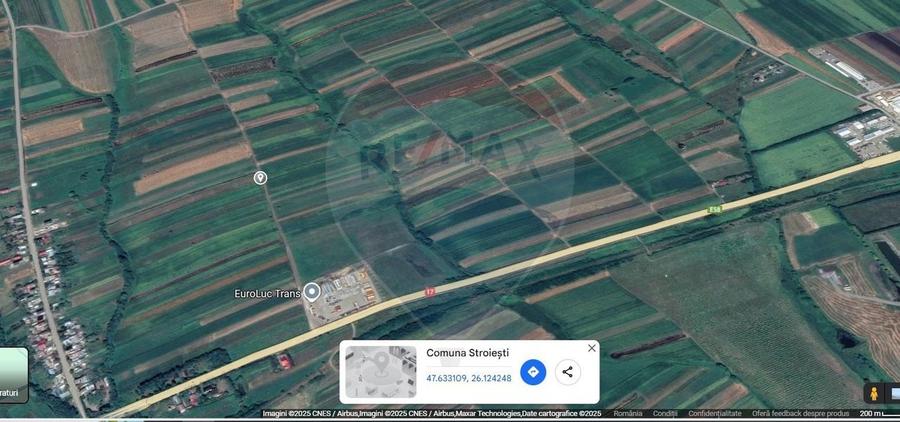 Teren agricol extravilan de 6100 mp, în Stroiești