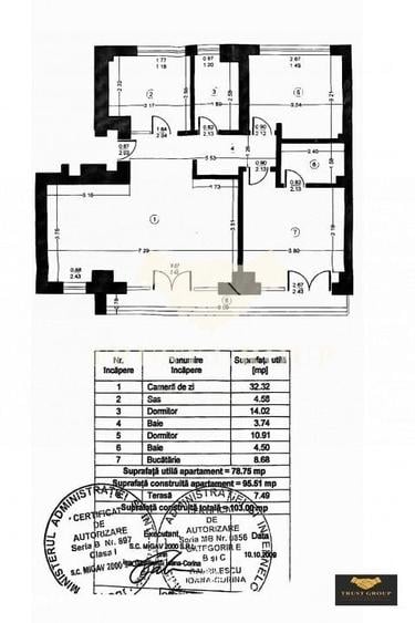 Apartament cu 3 camere semidecomandat în Aviatorilor