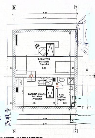 Apartament 3 +1 camere D ;pod mansardat - 3