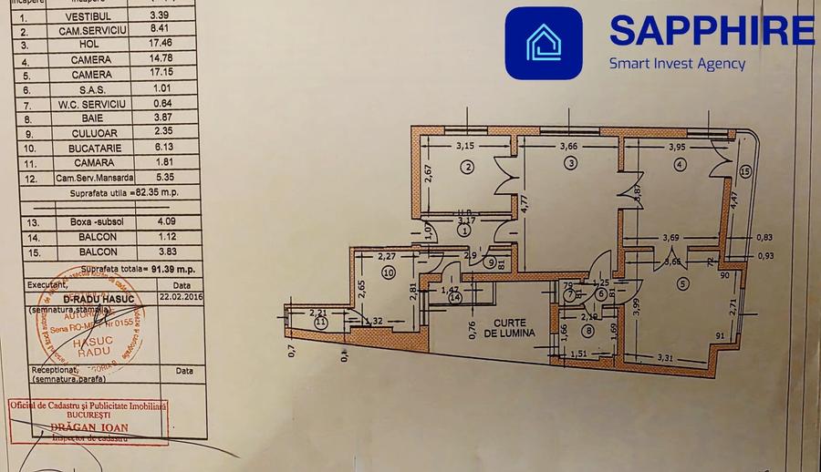Apartament 4 camere – Spațiu ideal birouri, metrou Piața Victoriei - 13