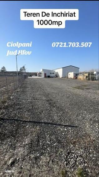 Teren de inchiriat cu Garaj si Birou 1000 mp - 1