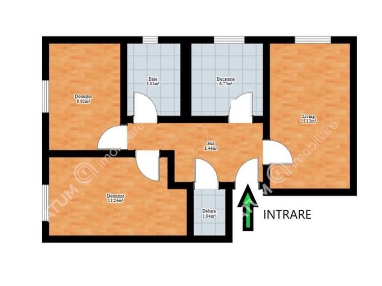 Apartament renovat cu 3 camere decomandate in Cisnadie Sibiu - 8
