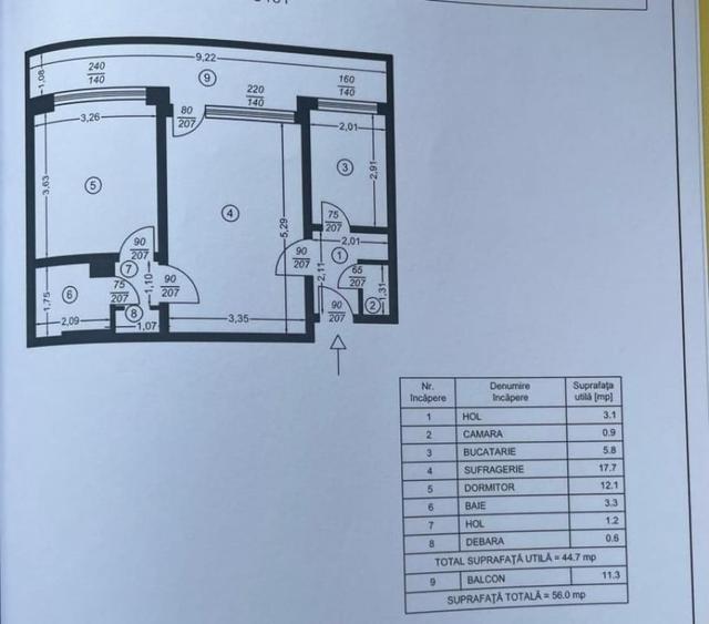 Apartament 2 camere Sud - 7