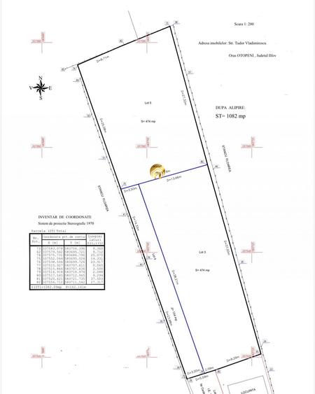 Teren Construcții intravilan de 1082 mp, în Otopeni