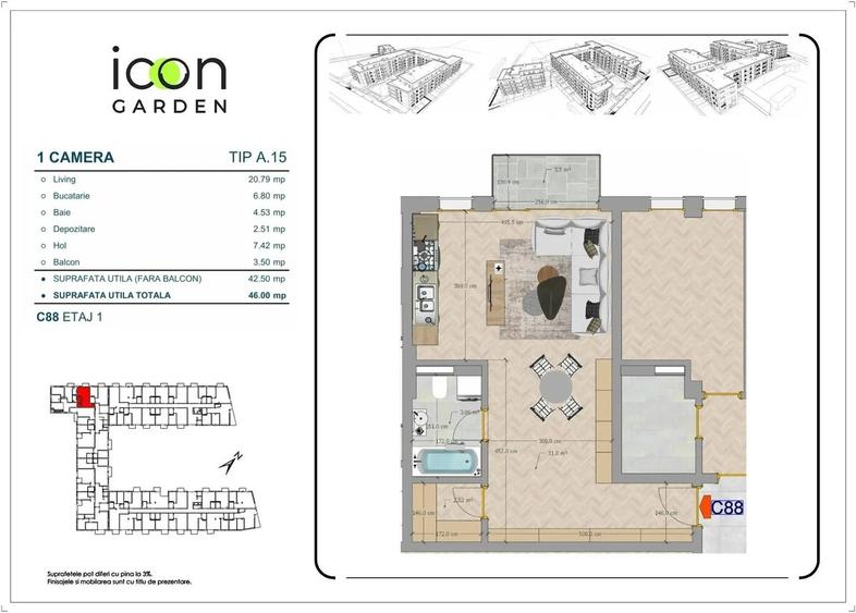 Garsoniera in ansamblul nou - mutarea imediata - 8