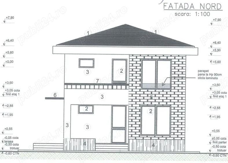 Teren 465mp, cu autorizatie casa individuala P+1E - 4