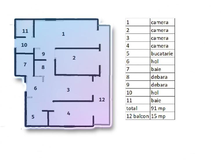 Apartament de vanzare cu 4 camere si 2 parcari subterane in Baneasa - 7