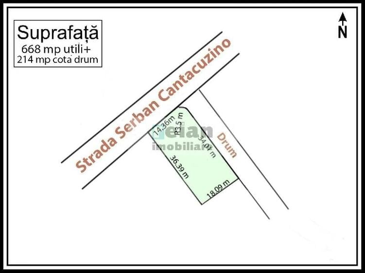 Snagov - Ciofliceni, Str Serban Cantacuzino 882 Mp, Asfalt, Utilitati - 5