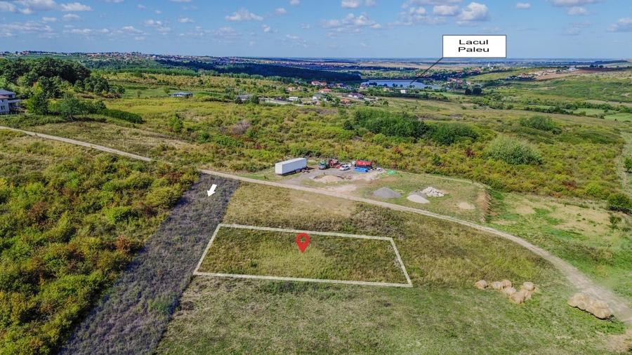 Teren intravilan de vanzare – 902 mp, Paleu, Bihor | PUZ aprobat - 2