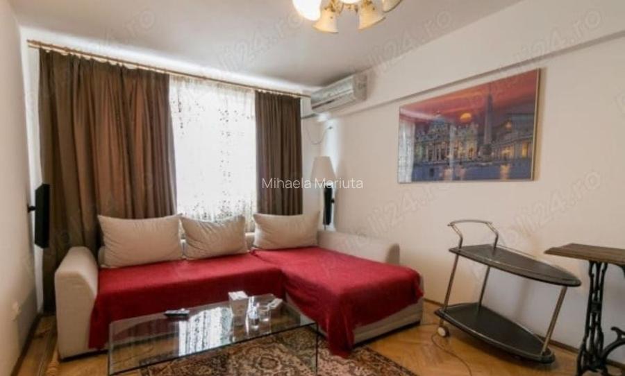 Apartament cu 2 camere semidecomandat, mobilat în Dorobanți