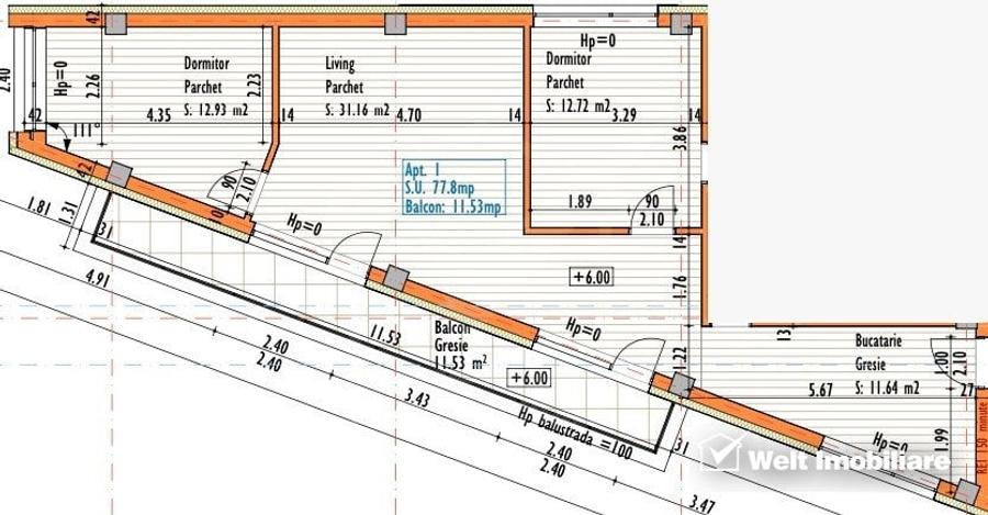 Apartament 3 camere | Confort sporit | Grigorescu | zona str. Eremia Grigorescu - 2