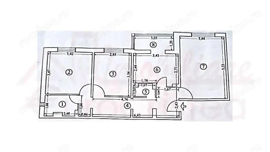 Apartament 3 camere de vanzare Mangalia, zona Sens (Centrul Ora?ului) - La doar 450 m de Plaja - 4