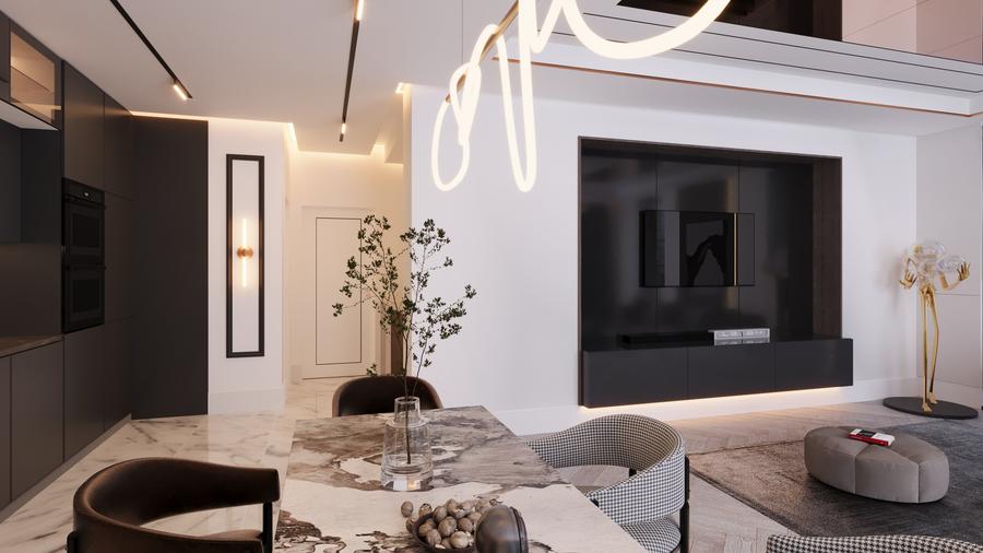 Duplex 3 camere tip 1 cu terasa | HILS Titanium Ansamblu rezidential nou - 8